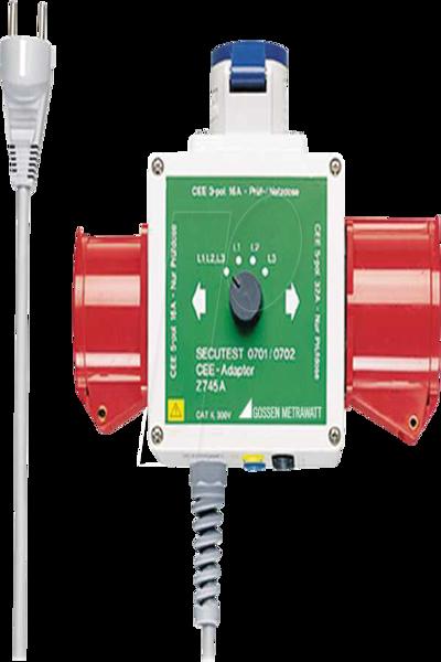 GMC Instruments Z745A CEE-Adapter for SECUTEST 0701
