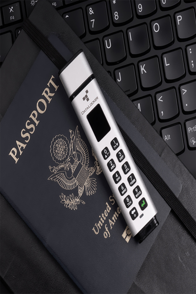 Origin Storage DataLocker Sentry K350 16 GB Encrypted USB Drive - FIPS 140-2 L3 - AES 256-bit - MIL-STD-810G - Display with Keypad - USB A Connector compatible with 3.2 Gen 1 & USB 2.0 - 16 GB - USB Type-A - 3.2 Gen 1 (3.1 Gen 1) - 220 MB/s - Cap - Silver - SK350-016-FE