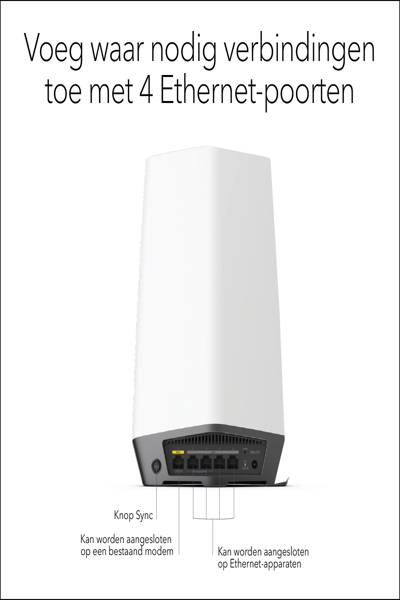 Netgear Orbi Pro WiFi 6 AX6000 Tri-band Wi-Fi system - SXR80-100EUS