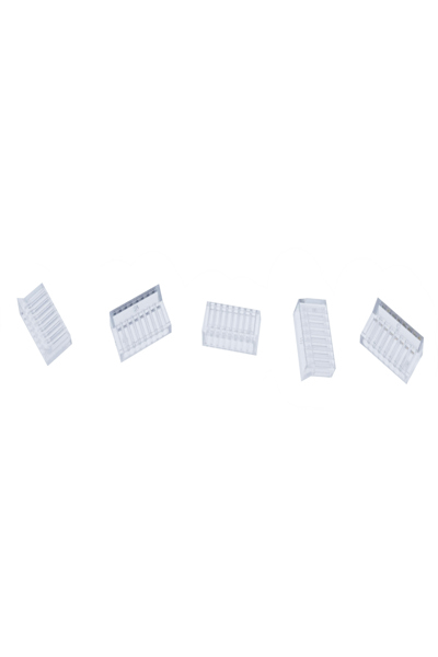 InLine Crimp connector Cat.6A RJ45 shielded - 3-piece grey 100-pack - 76016A