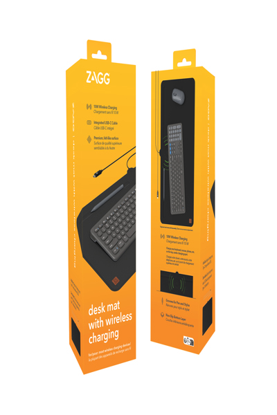 ZAGG Wireless Charging Desk Mat, Black - 109913473