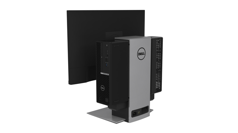 OSS21 - Monitor-/Desktop-Ständer (19"-27") - Platinum Silver - für OptiPlex 3080 (SFF), 5080 (SFF), 5090 (SFF), 7080 (SFF), 7090 (SFF), Precision 3440 Small Form Factor, 3450 Small Form Factor - DELL-OSS21