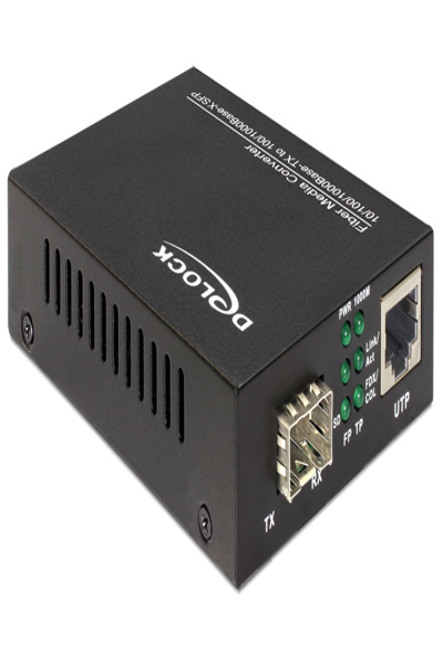 Convertisseur de média Delock 10/100/1000Base-T vers 100/1000Base-X SFP