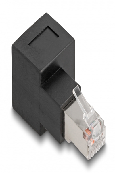 Delock Network adapter - RJ-45 (M) right-angled to RJ-45 (F) - 87864
