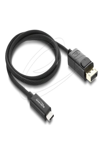 Delock Coaxial to DisplayPort Cable with Braided Sheath USB Type-C 4K 60 Hz - Cable - Digital - 81701