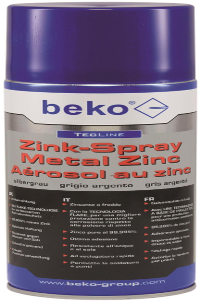 BEKO 2951400 - TecLine Zinc Spray 400ml Gris Argent