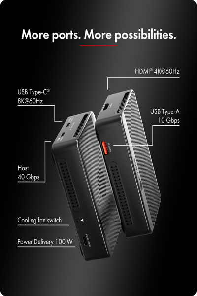 ICY BOX Raid & Docking station Heart Raid 2818 2x M.2 NVMe SSD - IB-RD2818DK-40G