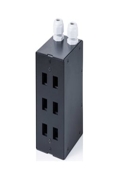DIGITUS Rail Distributor 6 Port Copper Black - Cable - Network - DN-96992