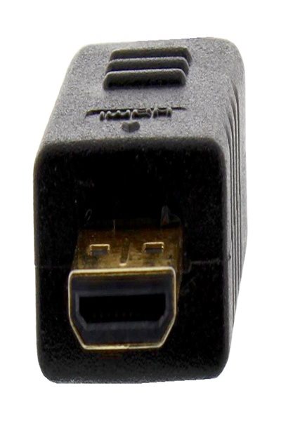 Câble HDMI haute vitesse en ligne avec Ethernet - AM/DM - ultra fin noir/doré - 0,3 m