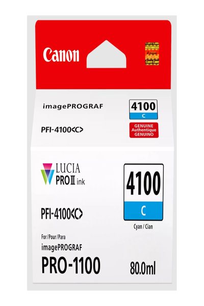 Encre Canon cyan 80 ml iPF PRO1100 6778C001AA - originale - cyan