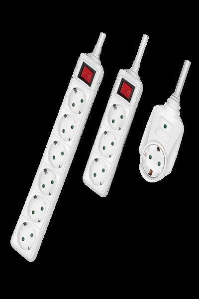 LogiLink LPS273 4-uttag Power Strip 3x CEE 7/3 + 1 - LPS273
