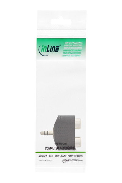 InLine Audio Adapter 3.5mm male / 2x RCA Stereo female