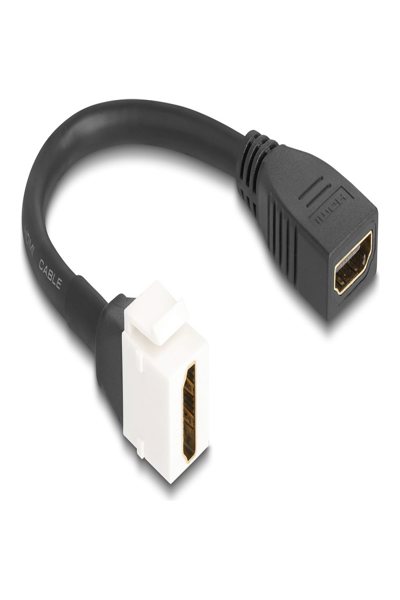 Delock HDMI cable - HDMI female to HDMI female keystone - 86973