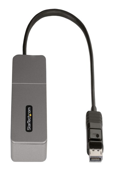 StarTech.com 3-portars MST-hubb, DisplayPort till trippel HDMI-skärm, 4K 60Hz, DP 1.4-adapter för flera skärmar med 30 cm inbyggd kabel, USB-driven, endast Windows - MST14DP123HD