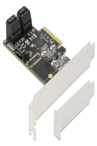 Delock PCI Express Kort x4 > 5 x intern SATA 6 Gb/s - 90395