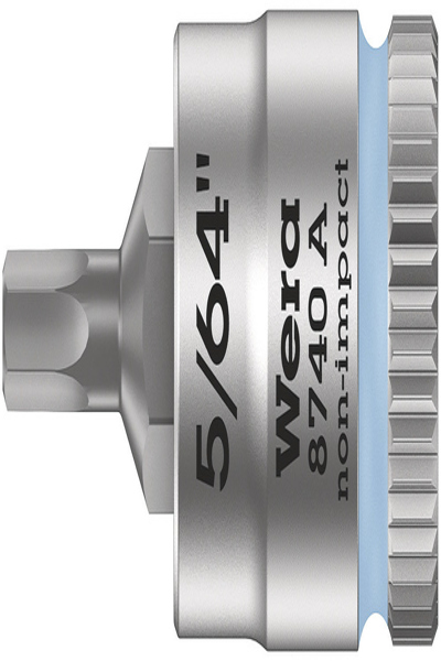 Wera 8740 A, acier au chrome-vanadium (Cr-V), 127 / 64 mm (5 / 64"), tige hexagonale, 6,35 mm (0,25"), 1 pièce(s)