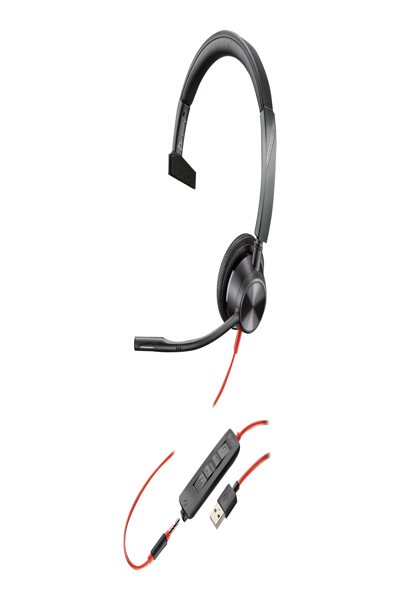 Poly Blackwire 3315 USB-A Headset - Headset - 20 KHz