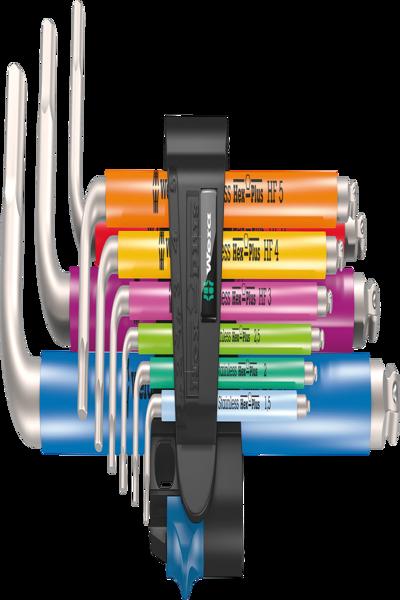 Wera 3950/9 Hex-Plus Multicolore HF inox 1