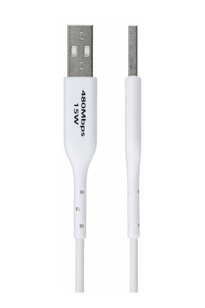 StarTech.com 2m vit USB-A till USB-C laddningskabel - USB2AC2MNCWHE