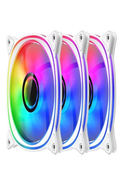 LC-POWER FAN 120*120*25 LC-CF-120-ARGB-KIT-W ARGB W - LC-CF-120-ARGB-KIT-W
