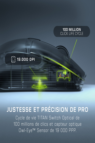 Souris sans fil Turtle Beach Kone XP Air (blanche)