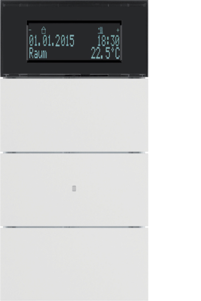Berker 75663599 Capteur à bouton-poussoir 3 voies avec thermostat d'ambiance