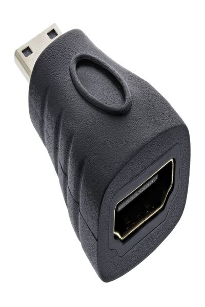 Adaptateur HDMI en ligne - HDMI A femelle / HDMI C mâle - 4K/60 Hz - plaqué or