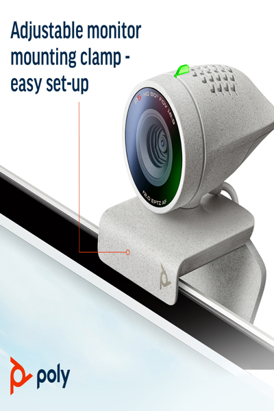 Poly Studio P5 USB-A Webcam TAA, 4 MP, 1920 x 1080 pixels, Full HD, 30 fps, 4x, USB - 76U43AA