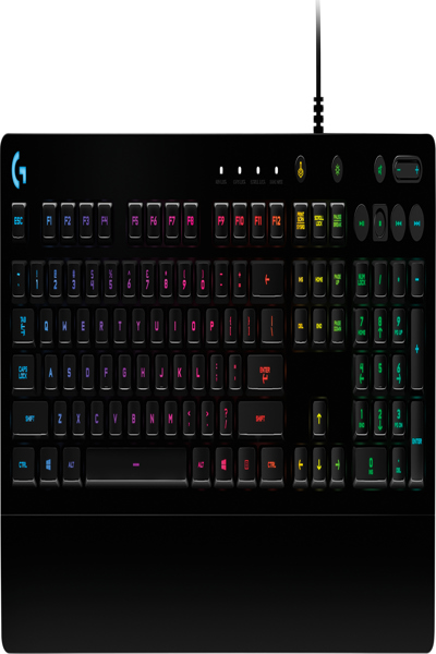 Logitech G G213 Prodigy Gaming Keyboard - Wired - USB - Mechanical - QWERTY - RGB LED - Black - 920-010847