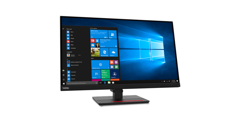 Lenovo ThinkVision T27h-2L - 68.6 cm (27") - 2560 x 1440 pixels - Quad HD - LED - 6 ms - Black - 62B1GAT2EU