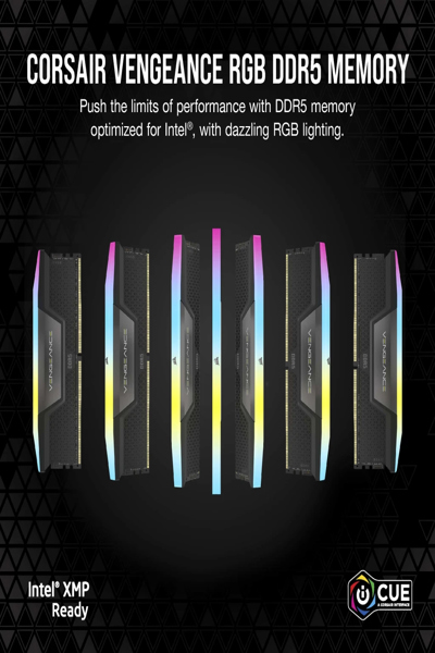 Corsair Vengeance RGB - DDR5 - Kit - 96 GB: 2 x 48 GB - CMH96GX5M2B7000C40