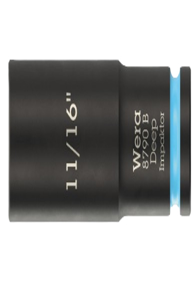 Wera 05005571001 11/16" Impact Socket 3/8" Drive Imperial