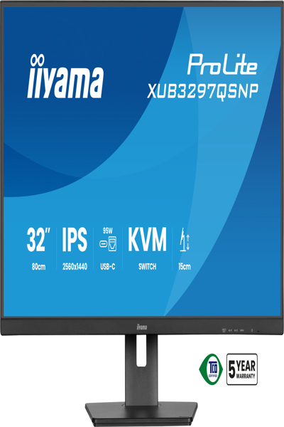 IIYAMA 32" IPS MONITOR USB-C D - XUB3297QSNP-B1