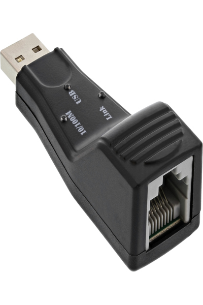 Adaptateur réseau USB 2.0 en ligne 10/100 Mbit/s