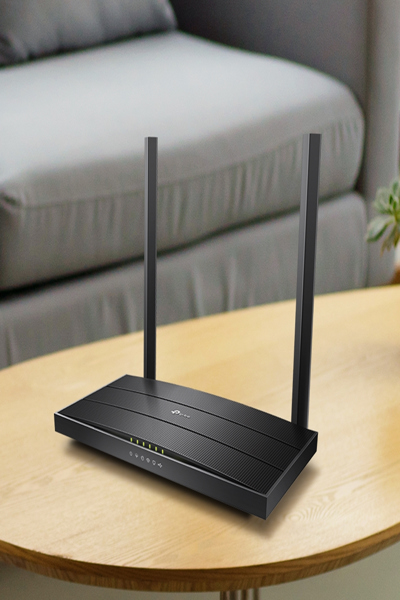 TP-LINK AC1200 Wireless MU-MIMO VDSL/ADSL Modem Router - Wi-Fi 5 (802.11ac) - Dual-band (2.4 GHz / 5 GHz) - Ethernet LAN - ADSL - Black - Tabletop router - ARCHER VR400 V3