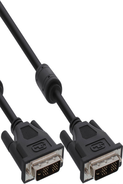 Câble DVI-D en ligne 18+1 mâle / mâle Single Link 2 selfs ferrite 5 m