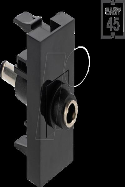 Delock Easy 45 Module DC 5.5 x 2.1 mm Jack to 5.5 2.1 Plug - 90959
