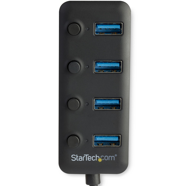 4 Port USB 3.0 Hub 4x USB Type-A On/Off - HB30A4AIB