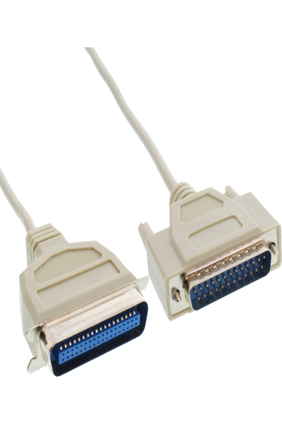 InLine printer cable Bi-Directional 25 Pin D-Sub to 36 Pin Centronics 2m - 11442