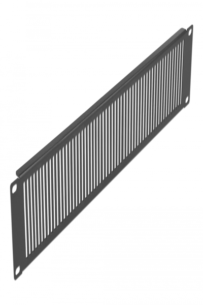 Delock Rackpanel - svart - 2U - 66671