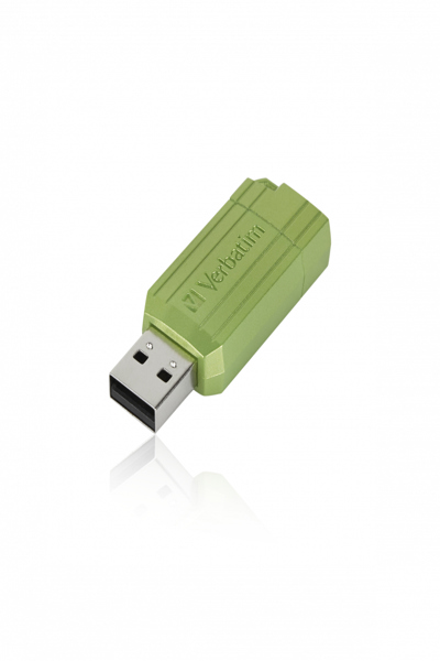 Verbatim PinStripe, 128 Go, USB Type-A, 2.0, 12 Mo/s, capuchon, vert