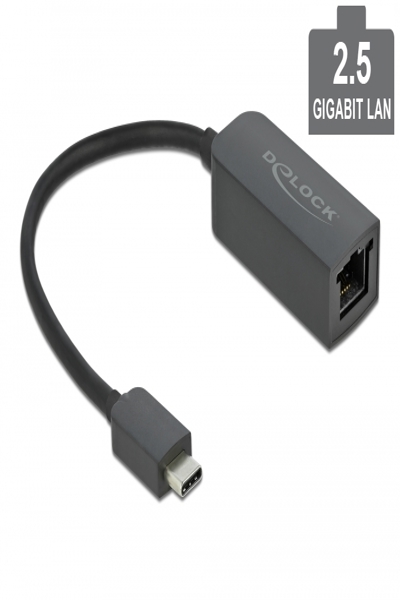 Delock Nätverksadapter - USB-C 3.2 Gen 1 / Thunderbolt 3 - 66645