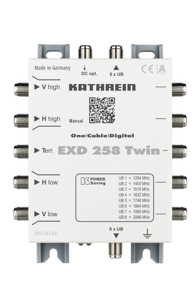 KATHREIN EXD 258 Twin 5 entrées 5 sorties IP30