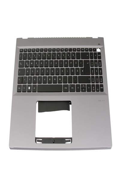 Acer 71NM29BO019 Keyboard including Topcase DE German black/silver with - Keyboard