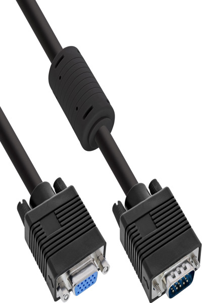 InLine S-VGA Extension Cable 15HD male / female black 1m - 17701B