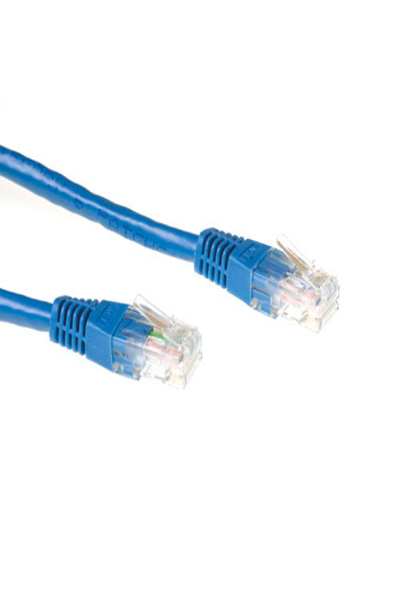 ACT Blue 7 meter U/UTP CAT6A patch cable with RJ45 connectors - 7 m - Cat6a - U/UTP (UTP) - RJ-45 - RJ-45 - Blue