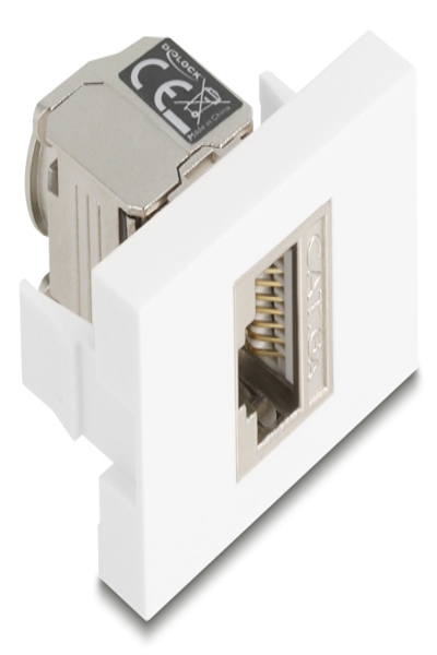 Delock Easy 45 Modul RJ45 Buchse zu LSA Cat.6a mit LED - 90904