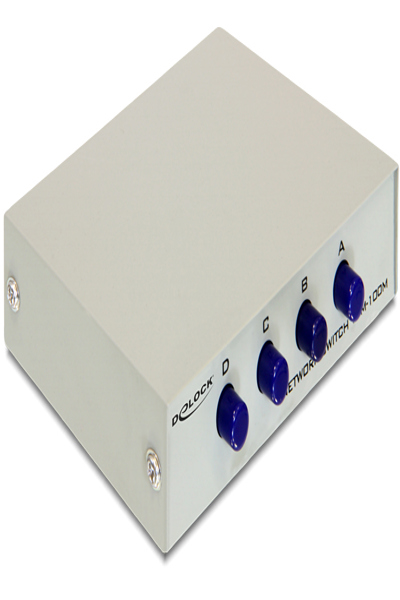 Delock Switch - 4 x 10/100 - stationär dator - 87588
