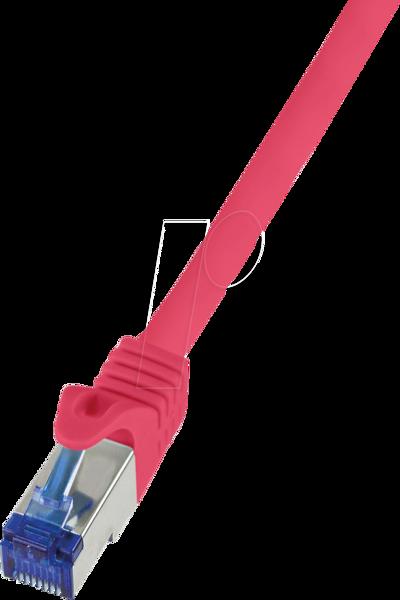 LogiLink C6A024S Câble patch Cat7 S/FTP 0,5 m Rouge