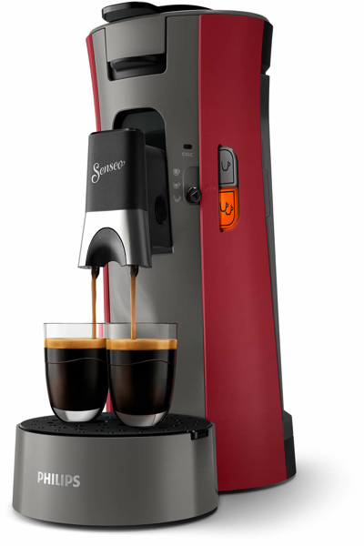 Philips Senseo CSA230/90 - Pod coffee machine - 0.9 L - Coffee pod - Grey - Red - CSA230/90